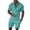 Mint Green, variant on HGIEYS Mens 2 Piece Zip Tracksuit Short Sleeve Print Polo Shirt and Shorts Sets Summer Outfits
