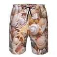 thumbnail image 3 of Balery Colorful Seashells Traje de Baño Estilo Hawaiano para Hombre, Shorts de Secado Rápido con Bolsillos-Small, 3 of 6