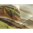 thumbnail image 3 of Ambesonne Country Quilted Coverlet 3 Pcs, Cloudy Vineyard in Fall, King Size, Burnt Orange Off White, 3 of 4