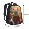 thumbnail image 2 of Daiia Sunshine Flower Meditating Cat Backpack for Men and Women -Durable Backpack Large Capacity, Water-Resistant Bag with Adjustable Straps and Laptop Compartment, 2 of 7