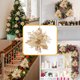 thumbnail image 1 of Adornos Navideños para Árbol (6 Piezas) | Flores Artificiales de Tela para Árboles de Navidad, Bodas y Fiestas | Flores Artificiales Rojas y Doradas de 15 Cm para Una Decoración Festiva Del Hogar, 1 of 6