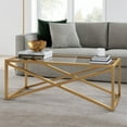 thumbnail image 7 of Evelyn&Zoe Calix 46" Wide Rectangular Coffee Table, Brass, 7 of 7