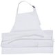thumbnail image 3 of Delantal largo impermeable con bolsillos Delantal ajustable de PVC para restaurante Chef Hot Pot (blanco), 3 of 6