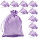 thumbnail image 1 of Luxshiny 10Ud Bolsa De Satén Para Pelucas Con Cordón Para Almacenamiento Y Viaje En Color Morado, 1 of 6
