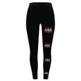thumbnail image 6 of Maqroz Women's Mardi Gras Leggings Gnomes Print Festive Yoga Pants High Waist Black Tights Fat Tuesday Parade Outfit Black,XL, 6 of 6