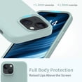thumbnail image 4 of Compatible with iPhone 15 Case with Screen Protector,Upgraded Liquid Silky Soft Silicone Cover,Fashionably  for Women and Girls,Protective Phone Case 6.1",Mint Green, 4 of 12