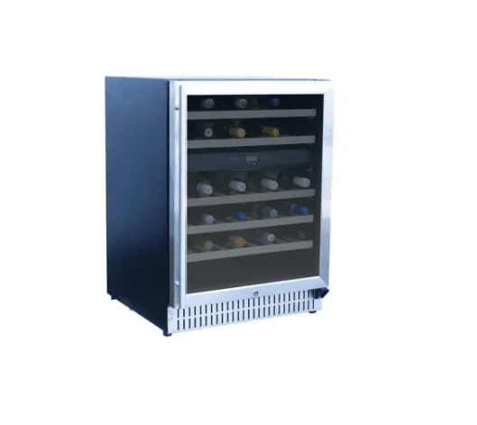 TrueFlame 24-inch Outdoor Rated Dual Zone Wine Cooler - TF-RFR-24WD