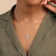 thumbnail image 2 of Collar de plata de ley S925 Silvora para mujer Collares con piedra natal del infinito Corazón Cumpleaños Navidad Aniversario San Valentín Joyas Regalos, 2 of 8