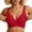 Red, variant on Bras for Women, Comfort Wireless Bra Push Up No Underwire Seamless Daily Bras Brazier for Women Red L