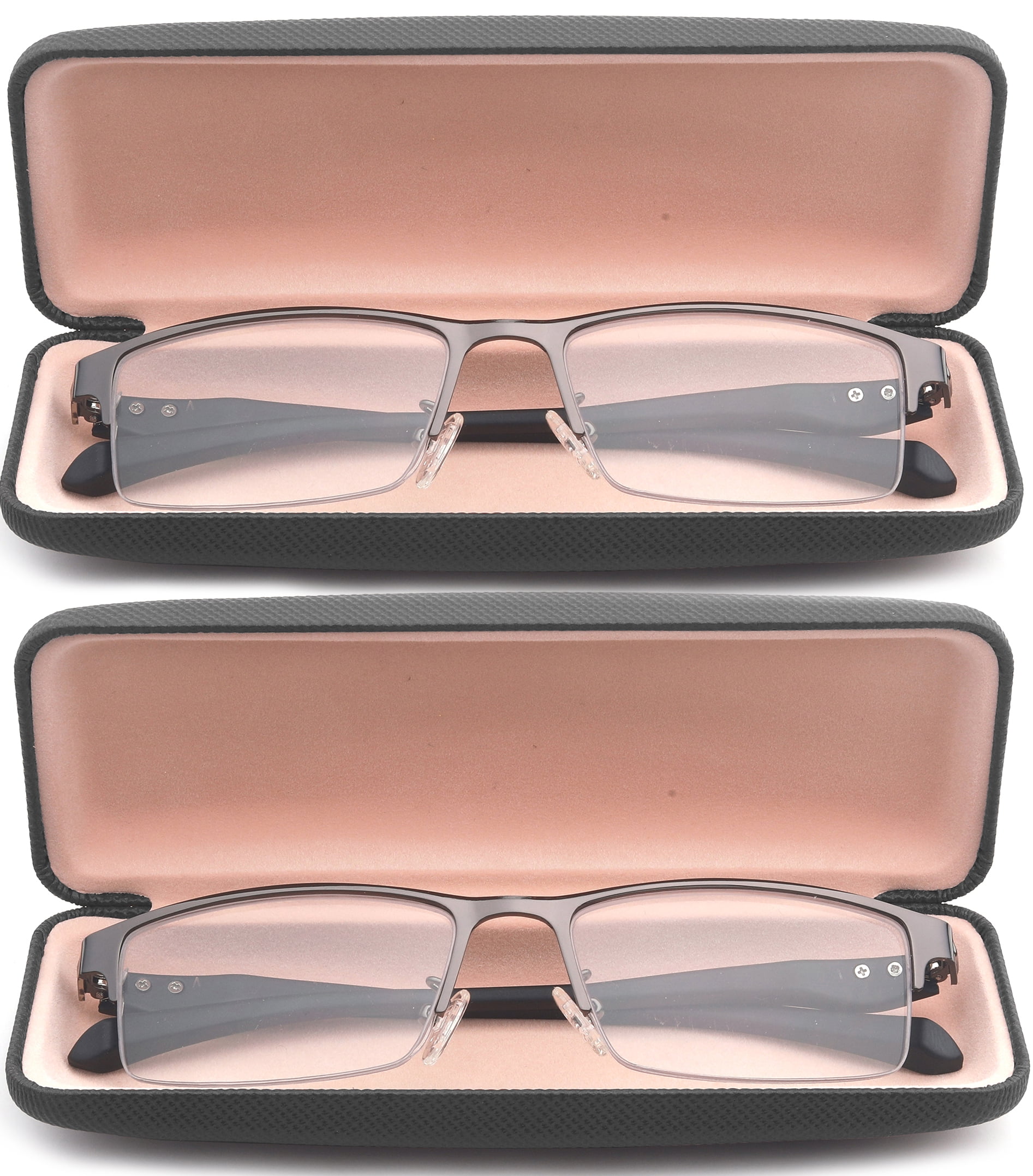 2 Packs Progressive Multifocal Reading Glasses Blue Light Blocking For