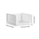thumbnail image 3 of Caja de almacenamiento plegable de plástico con ruedas | Organizador de armario con cajón | Separador de ropa en capas | Polipropileno resistente | Blanco, 3 of 6