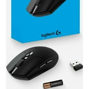 Logitech G305 - Mouse - optical - 6 buttons - wireless - LIGHTSPEED - USB wireless receiver - black