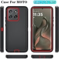 thumbnail image 6 of HCTian Phone Case for Motorola Moto Edge 5G 2025 Case, Heavy Duty Shockproof & Dropproof 3-Layer Cover Phone Case for Moto Edge 2025, 6 of 6