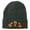 Grey, variant on Halloween Candies Embroidered Long Beanie - Navy OSFM