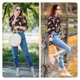 thumbnail image 7 of KLL Popcorn Print Women's Long Sleeve Pajamas with Pants Sleepwear Loungewear 2 Set-XX-Large, 7 of 7