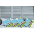 thumbnail image 2 of Ambesonne Colorful Throw Pillow Cover 4 Pack, Cartoon Animal Sun, 16", Multicolor, 2 of 7