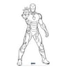 Color Me Iron Man (Avengers Endgame) Cardboard Cutout Stand Up, 6 ft