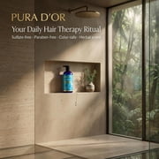 PURA D'OR Hair Thinning Therapy Biotin Shampoo ORIGINAL Scent, 16 Fl Oz