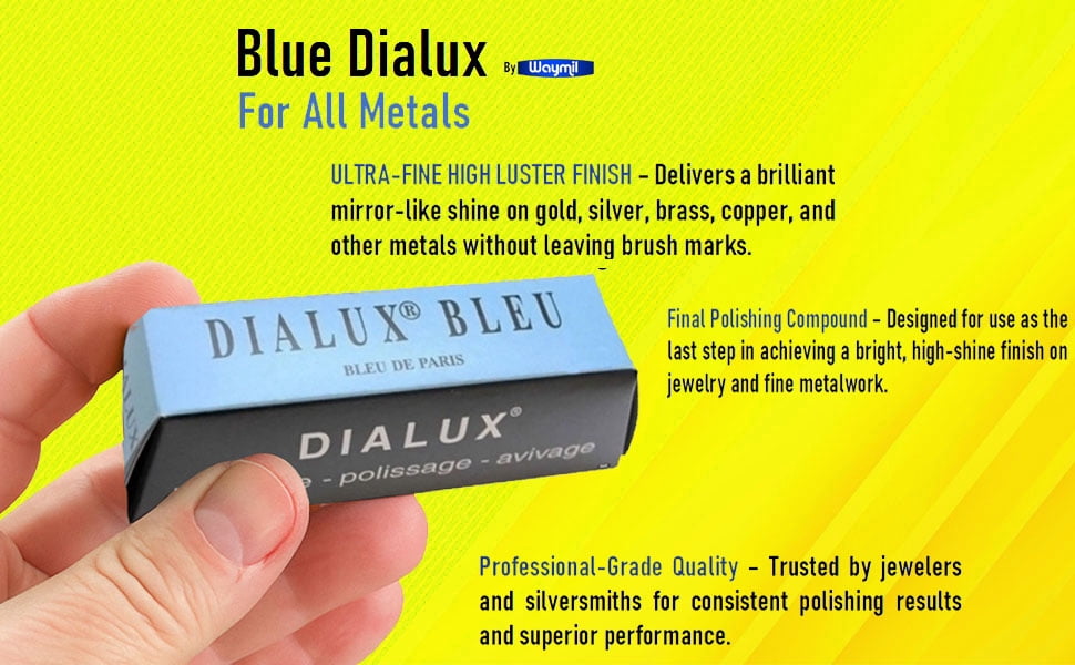 Dialux Blue Final Polish All Metals Jewelry Polishing Compound 6 Bars High Shine