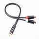 thumbnail image 3 of 2X Cable RCA Macho A 2RCA Hembra Cable de Audio 2 RCA Macho Divisor Cable Auxiliar para TV PC DVD Altavoz Amplificadores de Audio Subwoofer, 3 of 5
