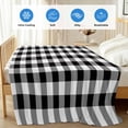 thumbnail image 4 of Black and White Checkered Cooling Blanket, Lightweight Breathable Summer Throw Blanket with Double Sided Cold Effect,Farmhouse Buffalo Plaid Picnic Beach Blankets Bed Sheet for Hot Sleepers 60"x80", 4 of 8