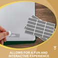 thumbnail image 4 of OULII Scratch Off Tickets Stickers Grey Rectangle with Easy Peel Adhesive for Events, 4 of 8