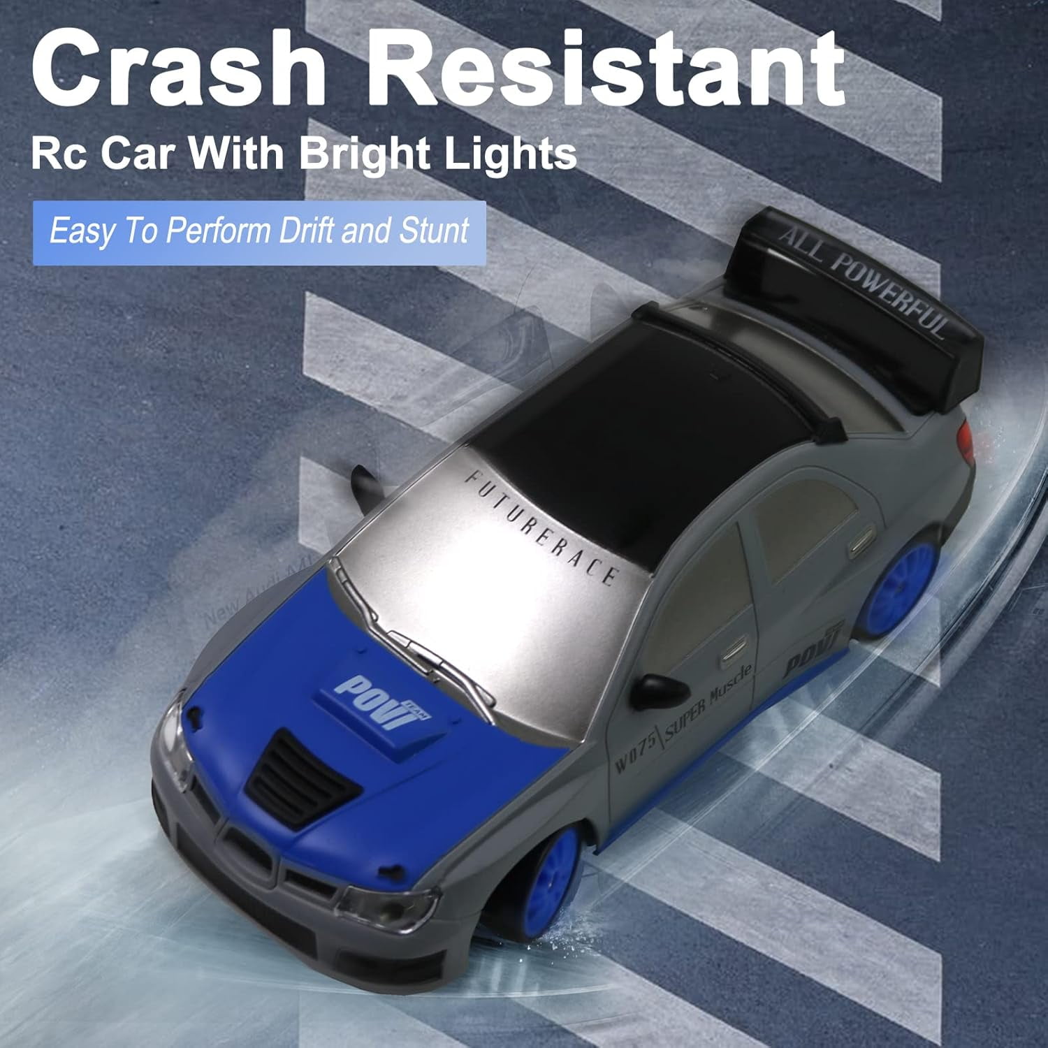 ATJIA Remote Control Car RC Drift Car 2.4GHz 1:24 Scale 4WD 15KM/H High Speed Drifting Tire Racing Sport Toy Car