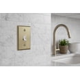 thumbnail image 3 of Rio Salto BRASS Metal Antique Gold Toggle Light Switch Cover Wall Plate STANDARD SIZE Single Toggle Switch Wallplate Wall Switch Plate Covers Hardware Included Matte Gold 1-Gang, 2-Pack, 3 of 9