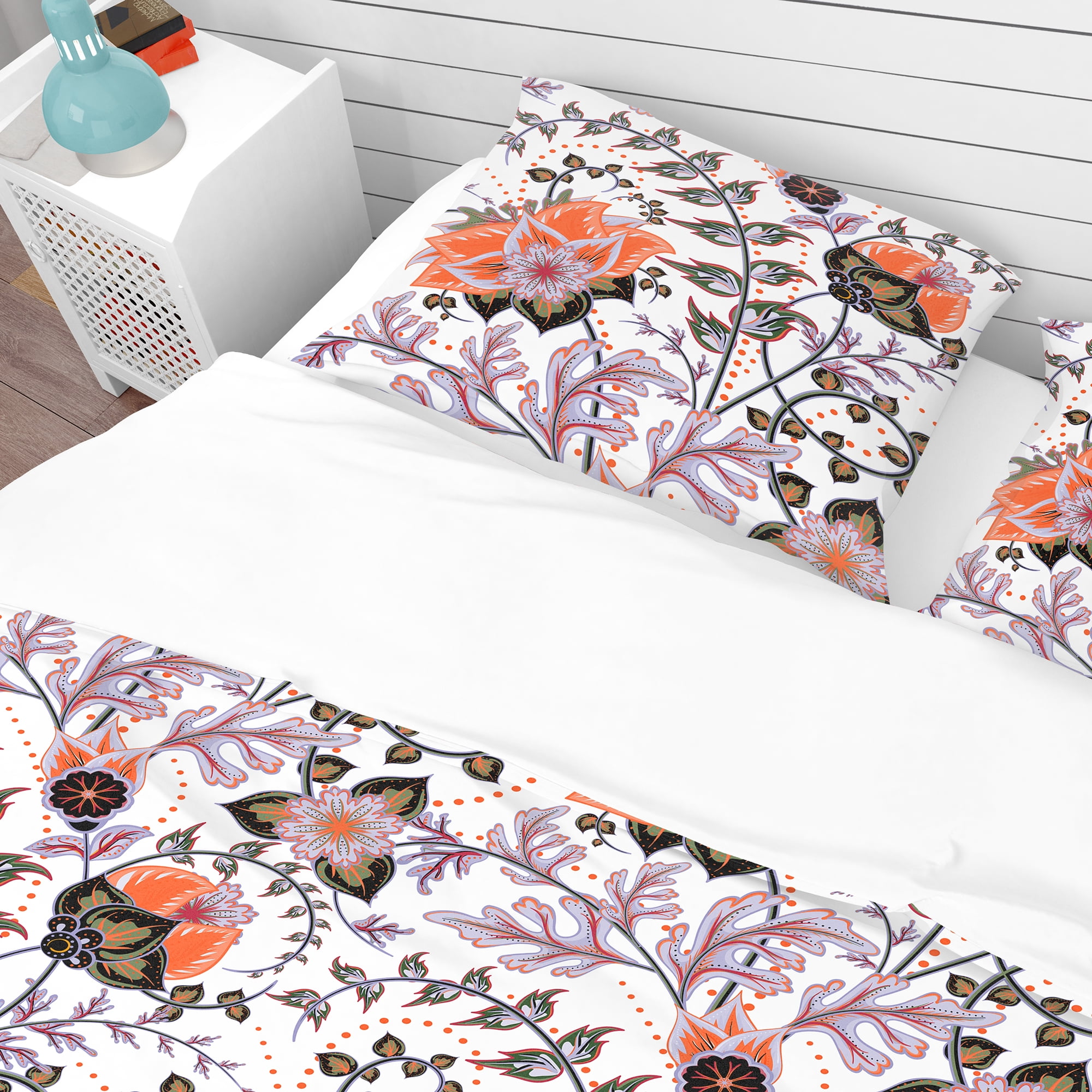Designart 'Pattern, Vintage Decorative Elements' Bohemian & Eclectic Duvet Cover Set