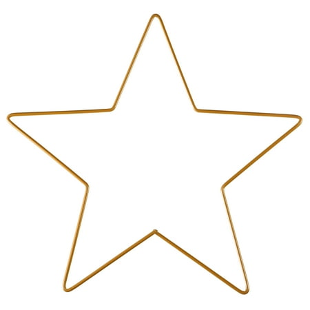 

HEMOTON Iron Star Ornament Hanging Christmas Decor Star Shape Pendant Pentagram Hanging Ornament Iron Star Frame