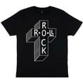 thumbnail image 3 of db deadbeat Rock & Roll Cross Motif Graphic Screen Print Eco-Friendly Black T-Shirt, Men's & Unisex, 3 of 12