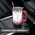 thumbnail image 7 of Cup with Handle and Straws 40 oz Insulated Cute Crab Marine Adorable Travel Cup Birthday Present for Women Girls Daughter Mom Gifts for Him/Her Coffee Mugs, 7 of 7