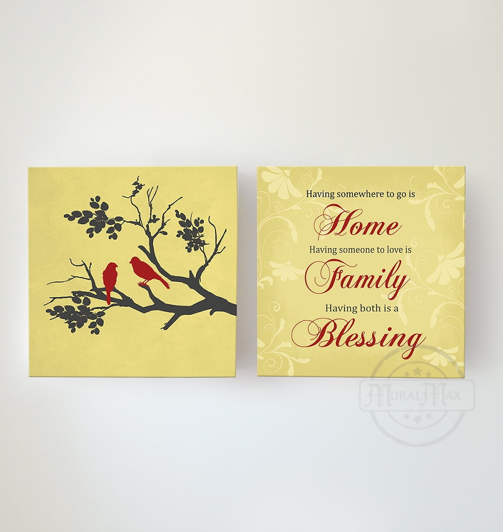 MuralMax Home Family Blessing Inspirational Bible Verse Canvas