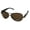 Brown Lens, variant on Womens Grey Metal Aviator Sunglass, Brown Lens ET515 3