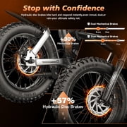 Set of 2 Electric Bike for Adults, 1500W 3000W E-Mountain Bike 48V 15.6AH 52V 40AH UL2849