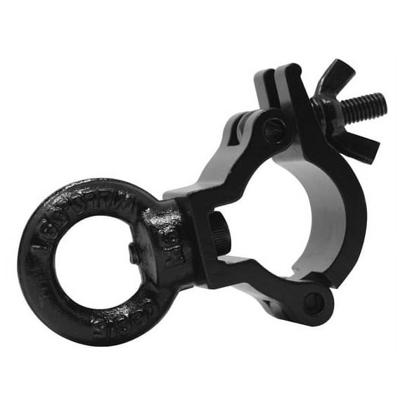 ALUMINUM SMALL MINI CLAMP WITH EYE BOLT IN BLACK