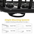 thumbnail image 3 of Roof Rack Cargo Basket, 50''x38''x6.3'' Heavy Duty Steel Universal Rooftop Cargo Carrier, 220 LBS Load Capacity, 3 of 7