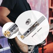 LeeQinersw Headless Guitar Bridge Split Tailpiece Practical Hardware Easy Assembly Supplies Silver