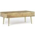 thumbnail image 3 of Simpli Home Simpli Home Jager SOLID MANGO WOOD 48 inch Wide Rectangle Contemporary - Mid century Large Lift Top Coffee Table in Natural, 3 of 13