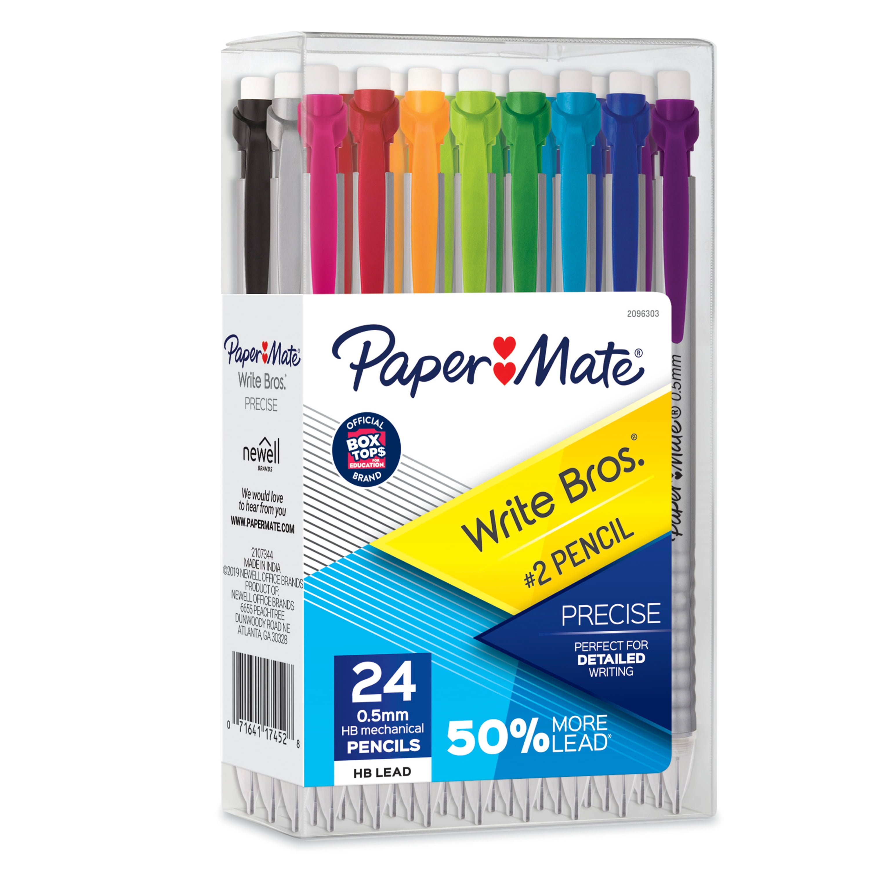 Paper Mate 24 Pack Mechanical Pencils Write Bros Classic #2 .7mm