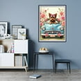 thumbnail image 7 of Diamond Art Kit for Adults, Yorkie Car Pink Roses Scene Diamond Painting for Adults Beginners, 5D DIY Diamond Art Painting Kits, Colorful Diamond Painting Craft for Home Decor 12x16, 7 of 7