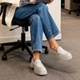 thumbnail image 3 of DREAM PAIRS Women's Platform Loafers Comfortable Cushioned Insole Lug Sole Shoes Chunky Heel Slip-On Casual Flats, 3 of 8