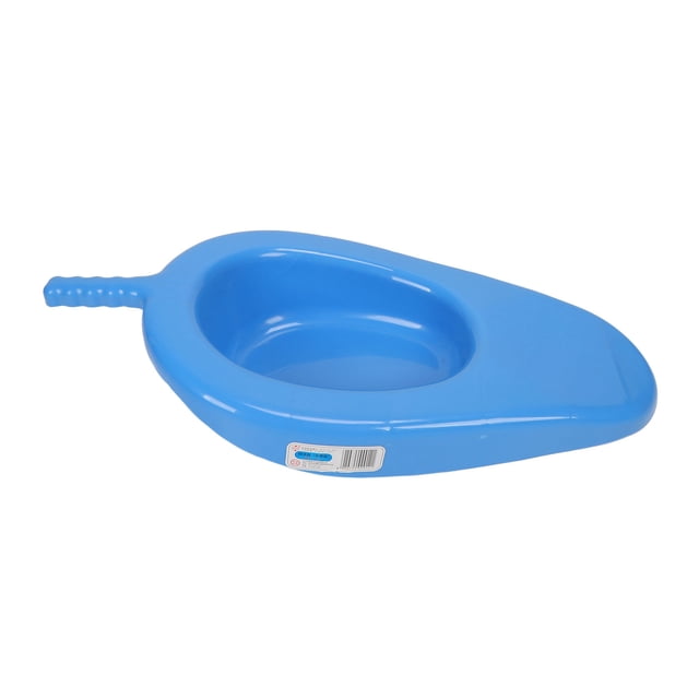 Thickened Bedpan, Plastic Bedpan 10 Degree Slope Easy Use Strong Load Bearing Reduces Lumbar Support With Auxiliary Handle For Paralyzed Patient For Hospitals