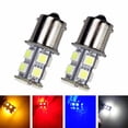 thumbnail image 2 of 2 piezas azul hielo rojo ámbar blanco 1156 G18 Ba15s P21W 13 LED SMD 5050 luz de giro luz trasera bombilla de freno reversa 12V 24V Ba15s PY21W 1157 BAY15D BA15D P21/5W huangjie unisex, 2 of 2