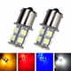 thumbnail image 2 of 2 piezas azul hielo rojo ámbar blanco 1156 G18 Ba15s P21W 13 LED SMD 5050 luz de giro luz trasera bombilla de freno reversa 12V 24V Ba15s PY21W 1157 BAY15D BA15D P21/5W, 2 of 4