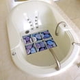 thumbnail image 2 of Calcomanías para Bañera Colco 3D Antideslizantes Impermeables 6 Uds 13x13cm Guijarros Azul, 2 of 7
