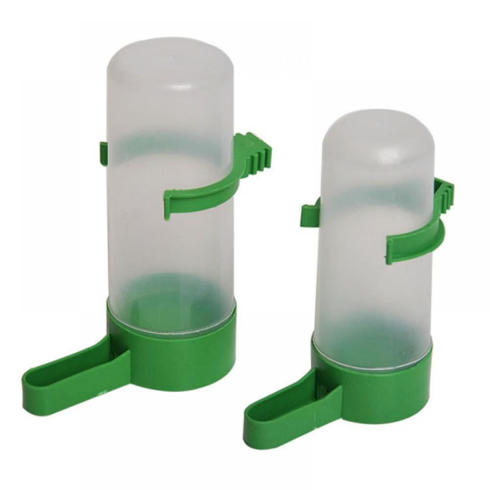 Smaroll 4PCS Water Feeder for Pets and Birds Plastic Drinker Waterer Clips for Parrorts Budgie Cockatiel Lovebirds 