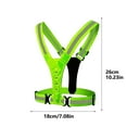 thumbnail image 4 of LED Luminous Vest Luminous Vest Outdoor Night Running Riding Reflective Harness Warning Light LED Vest, 4 of 6