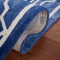 thumbnail image 5 of Safavieh Dip Dye Leighton Geometric Wool Area Rug, Navy/Ivory, 7' x 7' Round, 5 of 11