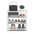 thumbnail image 4 of Furinno TURN-S-TUBE 4-Tier Shoe Rack 11.6x23.6x22.3 White, 4 of 5